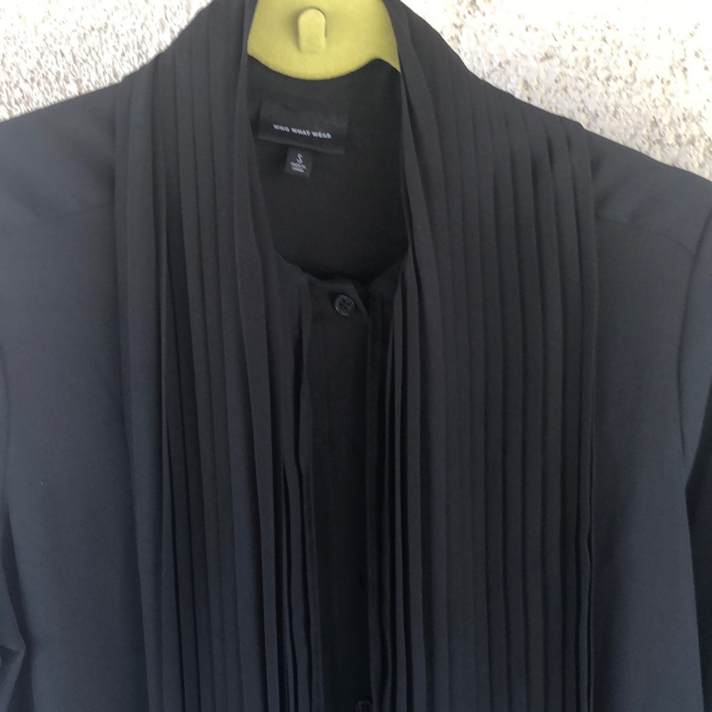 Black office blouse